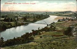 Willamette River Portland, OR Postcard Postcard Postcard