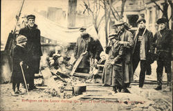 Refugees on the Levee during the Great Flood Dayton, OH Postcard Postcard Postcard