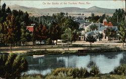 On the Banks of the Truckee Reno, NV Postcard Postcard Postcard