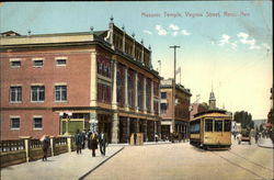 Masonic Temple, Virginia Street Postcard
