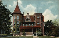 Zeta Psi House, University of Michigan Postcard