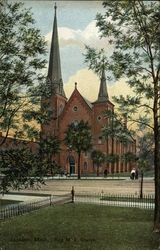 First M. E. Church Jackson, MI Postcard Postcard Postcard