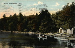 Scene on Canobie Lake Salem, NH Postcard Postcard Postcard