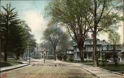 Junction, North Main and Linden Streets Brattleboro, VT Postcard Postcard Postcard