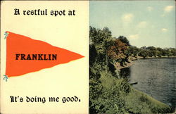 A Restful Spot at Franklin Postcard
