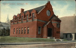 Public Library Gardiner, ME Postcard Postcard Postcard