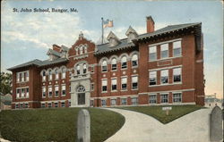 St. John School Bangor, ME Postcard Postcard Postcard