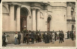 Good Friday in Front of Old St. Louis Cathedral New Orleans, LA Postcard Postcard Postcard