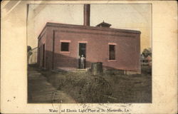 Water and Electric Light Plant Saint Martinville, LA Postcard Postcard Postcard