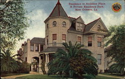 Residence in Audubon Place, A Private Residence Park Postcard