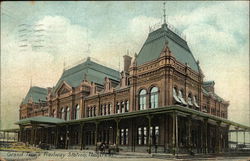 Grand Trunk Railway Station Postcard