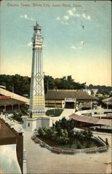 Electric Tower, White City Savin Rock, CT Postcard Postcard Postcard