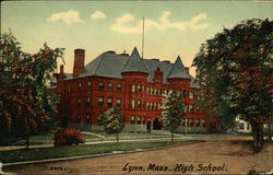 High School Lynn, MA Postcard Postcard Postcard