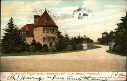 Gateway and Porter's Lodge, "Shamrock Cliff" Newport, RI Postcard Postcard Postcard