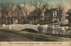 The Allen Bridge and Springs House Postcard