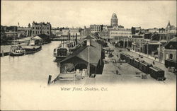 Water Front Stockton, CA Postcard Postcard Postcard