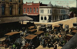 Automobiles Ready for Run Postcard