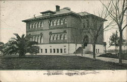 High School Modesto, CA Postcard Postcard Postcard