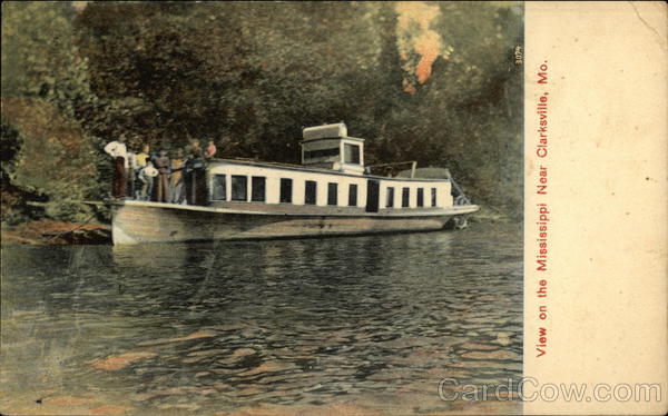 Boat, View on the Mississippi near Clarksville, MO