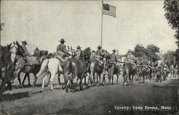 Cavalry, Camp Devens, Massachussets Military