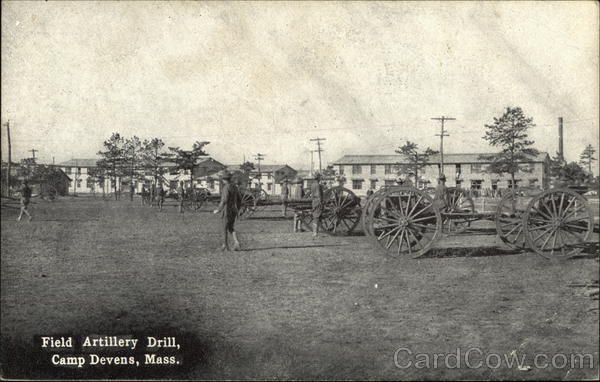 Field Artillery Drill in Camp Devens, Massachusetts