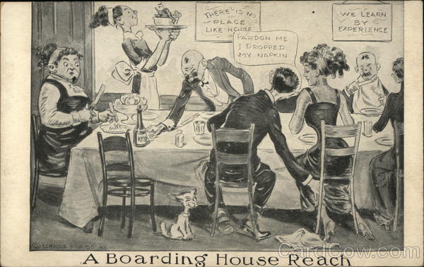 A Boarding House Reach at the Dinner Table Comic