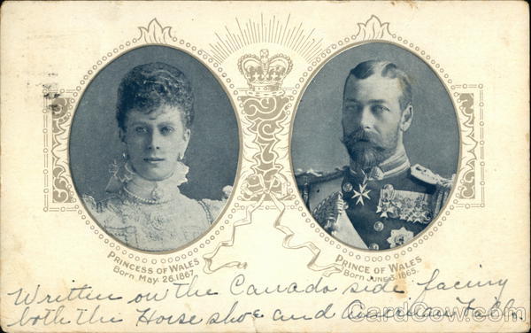 Portrait of Princess and Prince of Wales Royalty