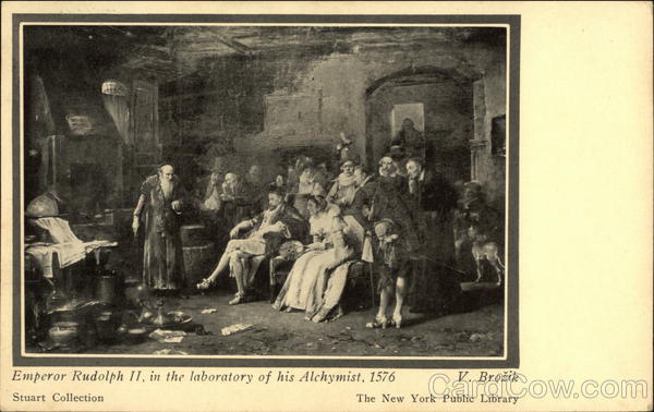 Emperor Rudolph II in the Laboratory of His Alchemist, 1576 V. Brozik