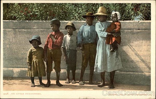 Six African American Children Black Americana