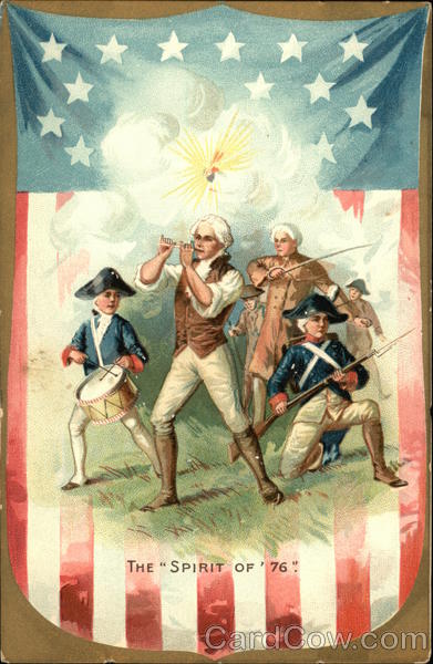 The Spirit of '76 - American Flag, Fife & Drum, Soldiers