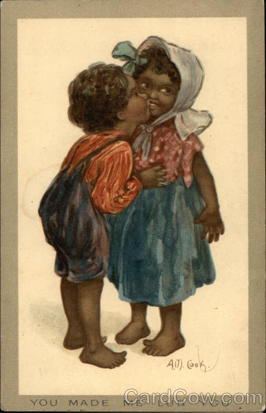 You Made Me Lub You - Two Black Children Kissing