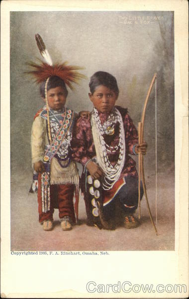 Two Little Braves - Sac and Fox Native Americana