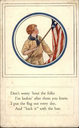 Don't worry 'bout the folks I'm looking after them you know. Postcard