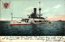 U. S. Monitor Puritan Postcard