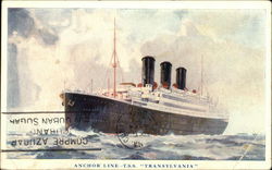 Anchor Line TSS "Transylvania" Postcard