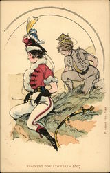Regiment Poniatowski - 1807 Postcard
