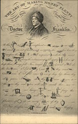 Rebus Story - The Art of Making Money, by Doctor Franklin Postcard