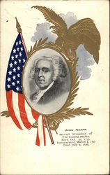 John Adams - Second President of The United States Postcard