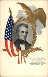 James Knox Polk - Eleventh President of The United States Postcard