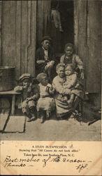 A Study in Expression Showing that "All Coons do not look alike" Postcard