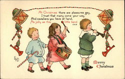 At Christmas there are Pleasures Gay, I Trust that many Come Your Way Postcard
