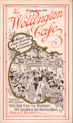 The Wellington Cafe, Established 1901 Postcard