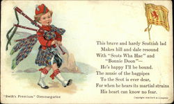 This brave and hardy Scottish lad Postcard