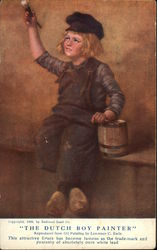"The Dutch Boy Painter" Postcard