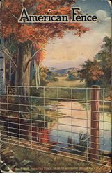 American Fence Postcard