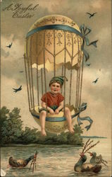 Boy in Easter Egg Balloon Boy in Easter Egg Balloon