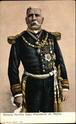 General Porfirio Diaz, President of Mexico Postcard