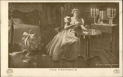 Two Proposals Women Postcard Postcard Postcard