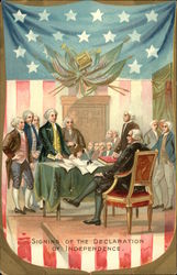 Signing of the Declaration of Independence Postcard