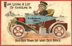 Comic Card - Automobile, Lebanon, OH Postcard